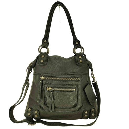 LINEA PELLE 2WAY スタッズ ショルダーバック Y2K レディース