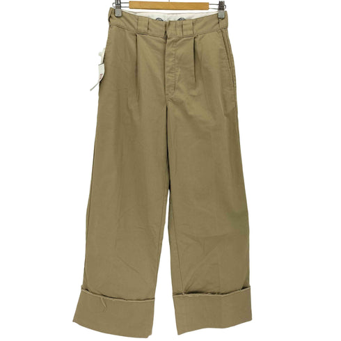 ディッキーズ Dickies ハイウエスト タック ワイド ワークパンツ レディース M