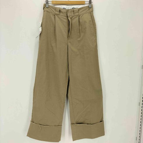 ディッキーズ Dickies ハイウエスト タック ワイド ワークパンツ レディース M