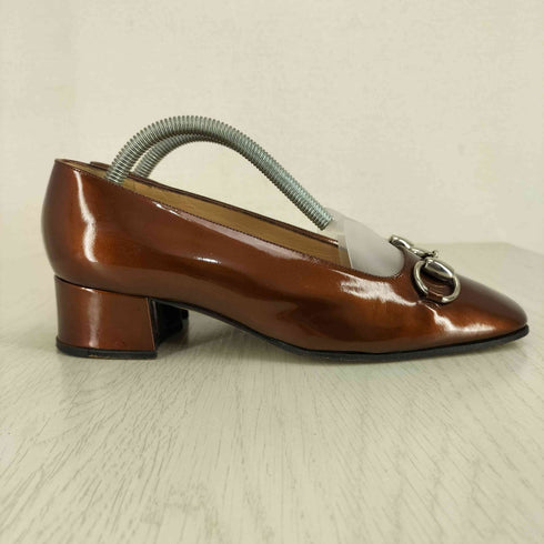 グッチ GUCCI ホースビット スクエアトゥ パンプス レディース EUR:36