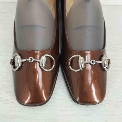 グッチ GUCCI ホースビット スクエアトゥ パンプス レディース EUR:36