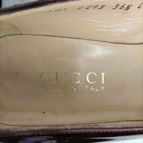 グッチ GUCCI ホースビット スクエアトゥ パンプス レディース EUR:36