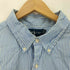 ラルフローレン RALPH LAUREN 90s CLASSIC FIT BD ストライプ柄 半袖シャツ メンズ import:XXL