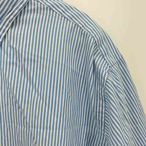 ラルフローレン RALPH LAUREN 90s CLASSIC FIT BD ストライプ柄 半袖シャツ メンズ import:XXL