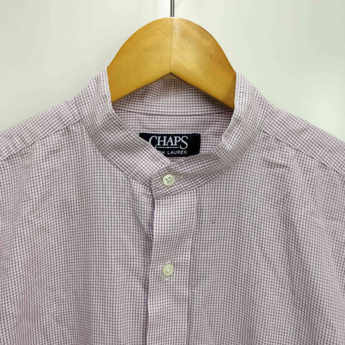 チャップスラルフローレン CHAPS RALPH LAUREN バンドカラー L/S チェックシャツ メンズ