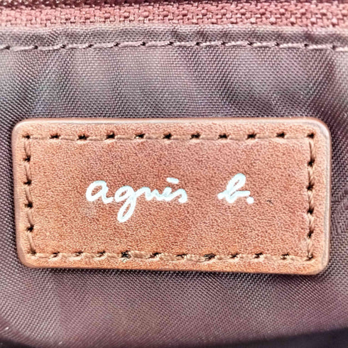 アニエスベー agnes b. Cow Leather 2way ハンドバッグ ショルダーバッグ レディース