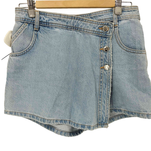 ザラ ZARA デニムラップスコート レディース M