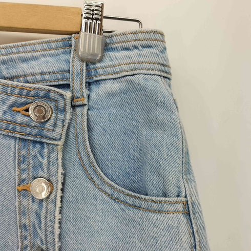 ザラ ZARA デニムラップスコート レディース M