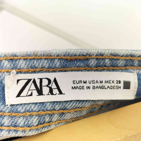 ザラ ZARA デニムラップスコート レディース M