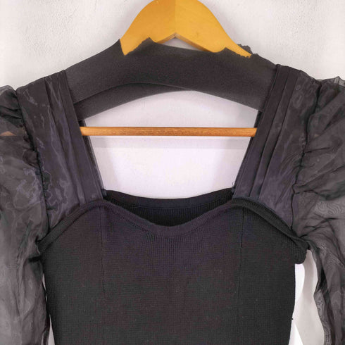 アメルジュ amerge ニット切替ワンピース レディース JPN:M
