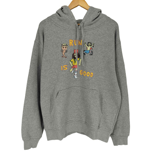 BIG WAVE RUN IS GOOD HOODY メンズ M