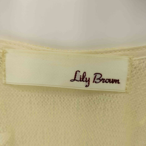 リリーブラウン Lily Brown お花柄レースガウン レディース FREE