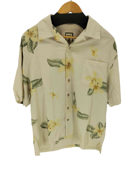 ジャマイカジャックス JAMAICA JAXX シルク100% ハイビスカス柄 アロハシャツ メンズ import:M