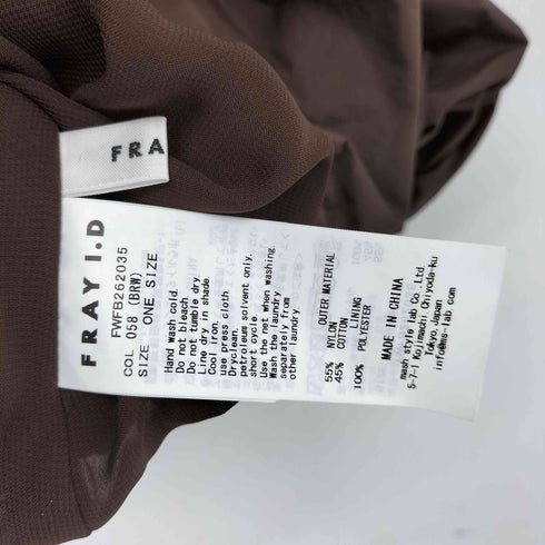 フレイアイディー FRAY I.D 26SS ボリュームパフブラウス レディース ONE SIZE
