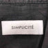 シンプリシテェ SIMPLICITE 23SS レギュラーカラー リネン シャツ レディース FREE
