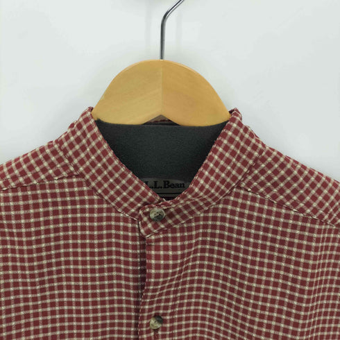 エルエルビーン L.L.Bean 90s シアサッカー バンドカラー チェックS/Sシャツ メンズ import:S
