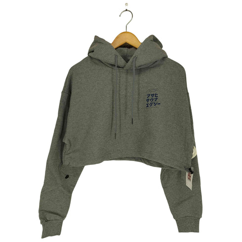EXGEE×アサヒサウナ クロップドパーカー レディース F