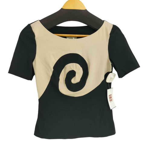 シビラ Sybilla 渦巻デザイン S/S カットソー レディース JPN:40