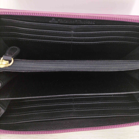 ヴィヴィアンウエストウッド Vivienne Westwood TYPO ORB EMBOSSED FUXIA オーブロゴ ラウンド ロング ウォレット レディース