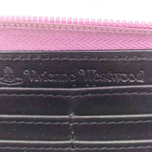 ヴィヴィアンウエストウッド Vivienne Westwood TYPO ORB EMBOSSED FUXIA オーブロゴ ラウンド ロング ウォレット レディース