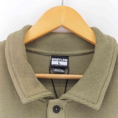 BABYLON LS Knit Polo street メンズ import:L