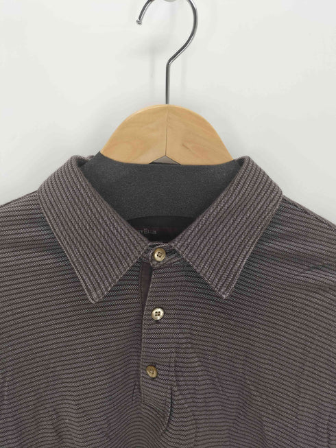 ペリーエリス PERRY ELLIS ボーダーS/S ポロシャツ メンズ import:L