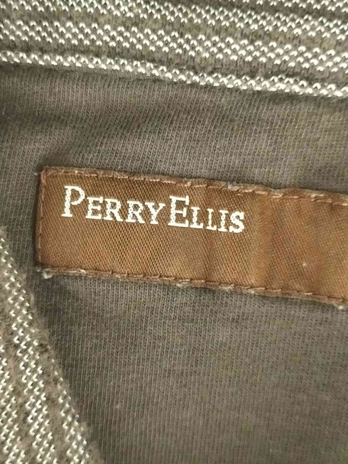 ペリーエリス PERRY ELLIS ボーダーS/S ポロシャツ メンズ import:L