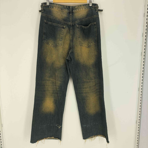ヴィンテージ加工 ワイド バギー デニムパンツ メンズ JPN:XL