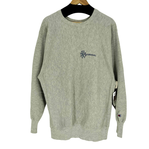 チャンピオン Champion 90S 刺繍タグ 企業ロゴプリント 目あり L/S リバースウィーブ スウェット メンズ JPN:XXL