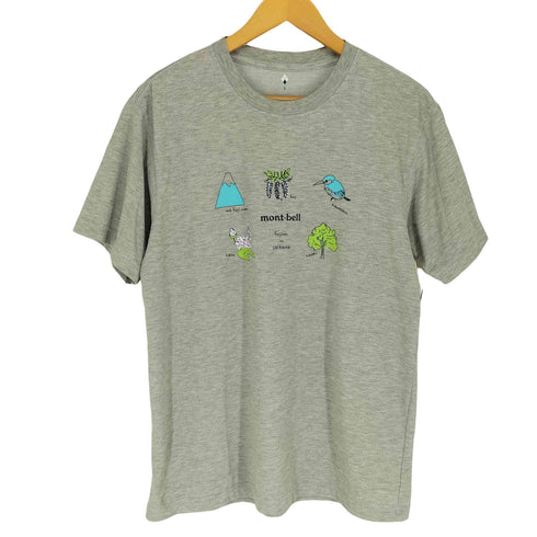 モンベル mont bell ロゴプリント ウィックロン S/S Tシャツ メンズ L