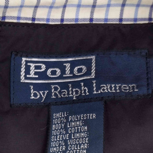 ポロバイラルフローレン Polo by RALPH LAUREN スモールポニー刺繍 襟コーデュロイ 裏地チェック スイングトップ メンズ import:M