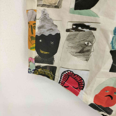 コイビトミサキ koibito misaki フェイスイラストプリントシャツブラウス レディース M-L