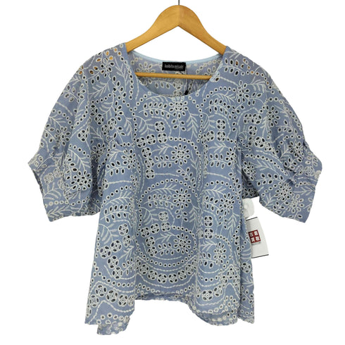 コイビトミサキ koibito misaki シアー総レース刺繍プルオーバーブラウス レディース M-L