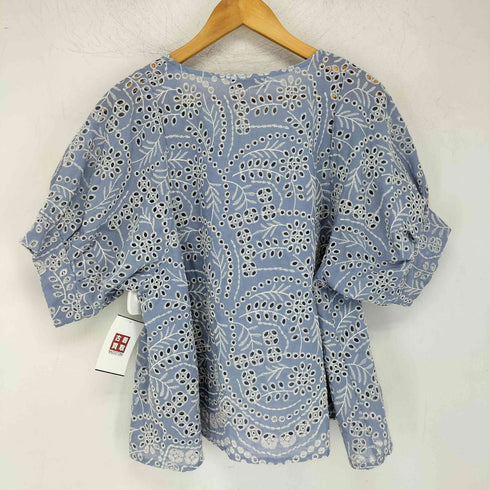 コイビトミサキ koibito misaki シアー総レース刺繍プルオーバーブラウス レディース M-L