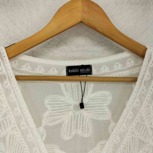 コイビトミサキ koibito misaki シアー総レース刺繍プルオーバーブラウス レディース M-L