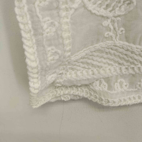 コイビトミサキ koibito misaki シアー総レース刺繍プルオーバーブラウス レディース M-L