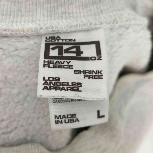 ロサンゼルスアパレル Los Angeles Apparel USA製 14OZ L/S クルーネック スウェット メンズ import:L