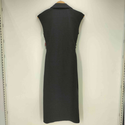 ザラ ZARA 25SS 金ボタン ノースリーブシャツワンピース レディース import:S