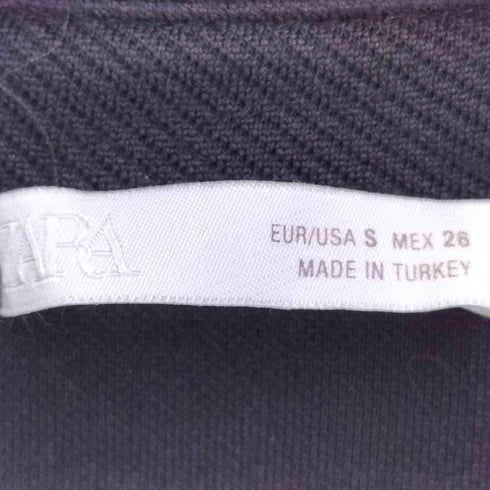ザラ ZARA 25SS 金ボタン ノースリーブシャツワンピース レディース import:S