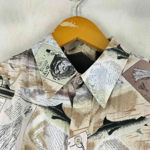 クックストリート Cooke Street ハワイ製 グラフィックプリント 総柄 S/S シャツ メンズ