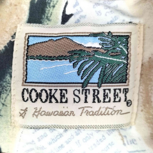 クックストリート Cooke Street ハワイ製 グラフィックプリント 総柄 S/S シャツ メンズ