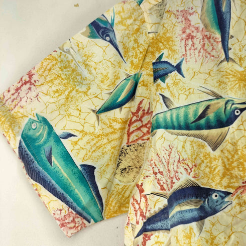 グローブハウス GLOVE HOUSE 日本製 魚類 総柄 S/S シャツ メンズ JPN:L