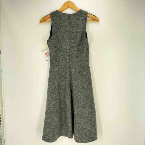 セオリー theory TWEED KNIT TREKANA ウールポリ Aライン ノースリーブワンピース レディース JPN:2
