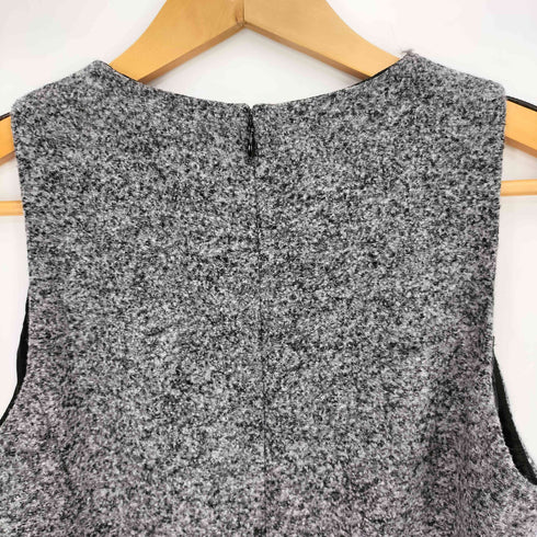 セオリー theory TWEED KNIT TREKANA ウールポリ Aライン ノースリーブワンピース レディース JPN:2