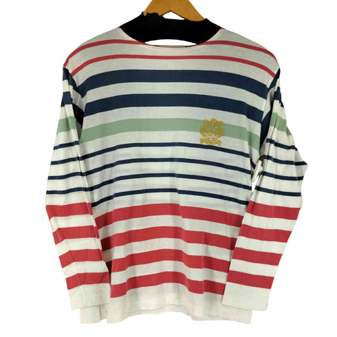 ブルックスブラザーズ BROOKS BROTHERS エンブレム刺繍 ボーダー L/S Tシャツ メンズ import:M