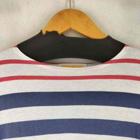 ブルックスブラザーズ BROOKS BROTHERS エンブレム刺繍 ボーダー L/S Tシャツ メンズ import:M