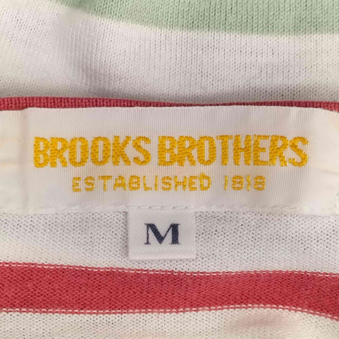 ブルックスブラザーズ BROOKS BROTHERS エンブレム刺繍 ボーダー L/S Tシャツ メンズ import:M