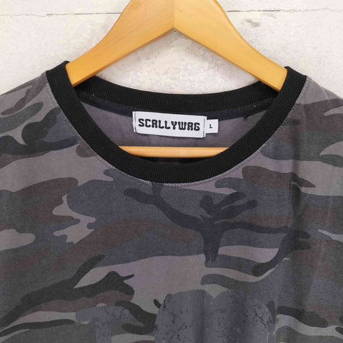 SCALLYWAG フロントプリント 迷彩 S/S Tシャツ import メンズ L