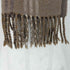 cashmere カシミヤ混チェック柄マフラー レディース