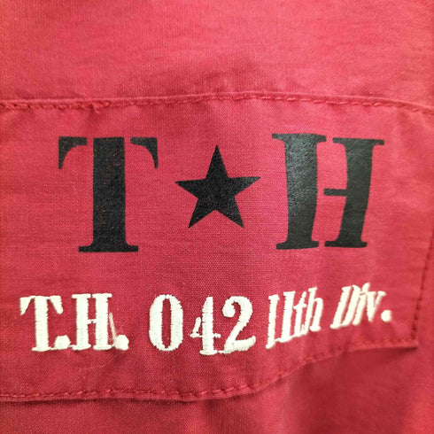 トミーヒルフィガー TOMMY HILFIGER コットンナイロン フーデッド ジャケット メンズ import:M